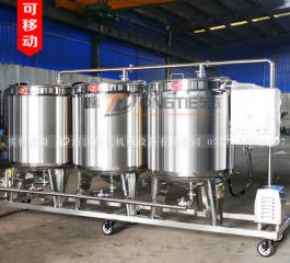 Mobile CIP cleaning system beverage equipment cleaning unit stainless steel acid